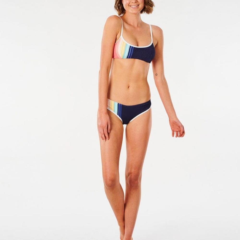 SAYULITA STRIPE CROP BIKINI TOP& CHEEKY BOTTOM